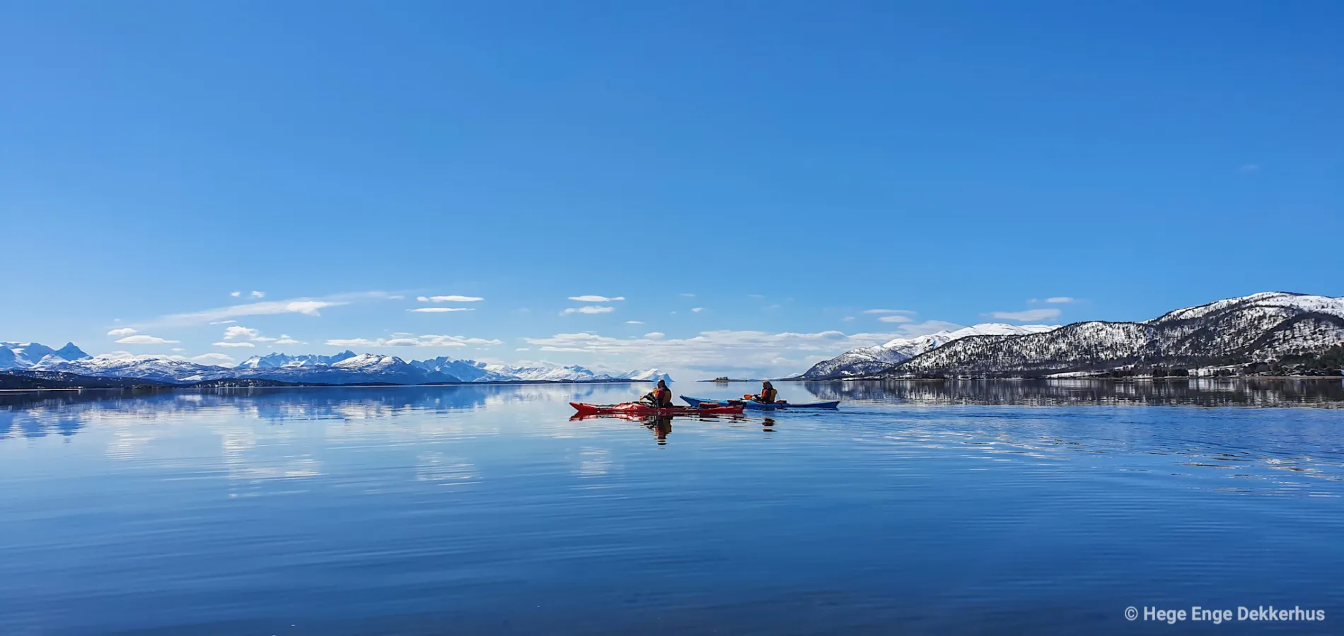 Vinterpadling panorama Norwegian Wild