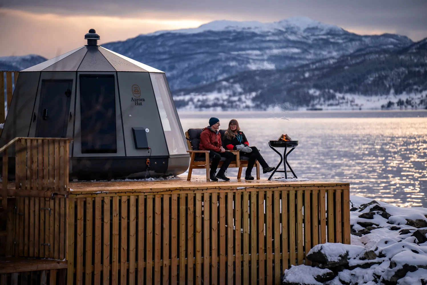 Aurora Hut Storm